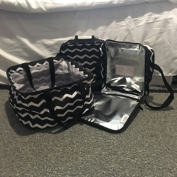 Thirty One Perfect Potluck 3pc Set Thermal Chevron - Picture 6 of 7